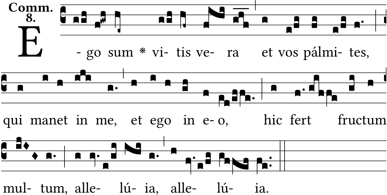 GregoBase - Ego sum vitis