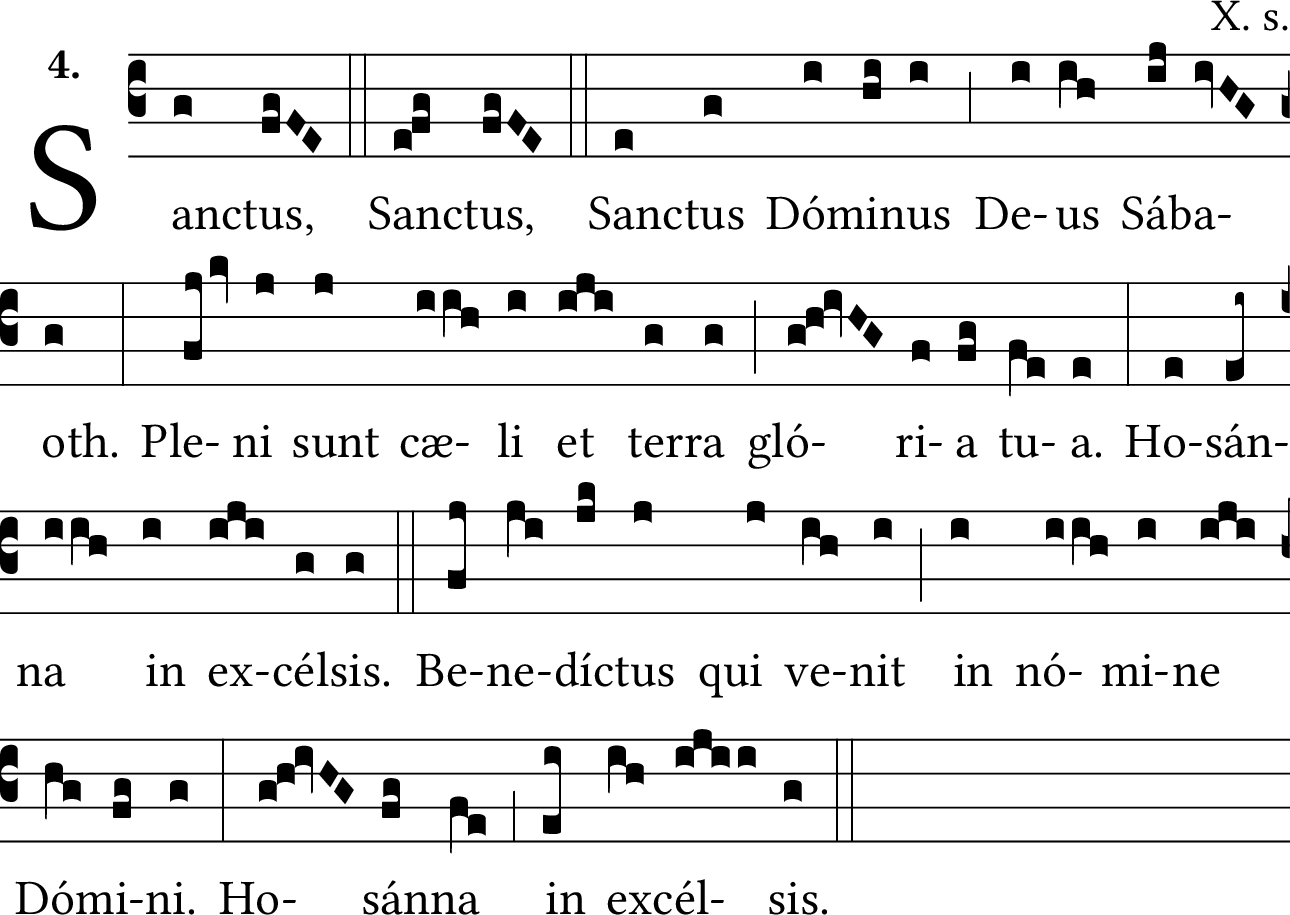 GregoBase - Sanctus XI