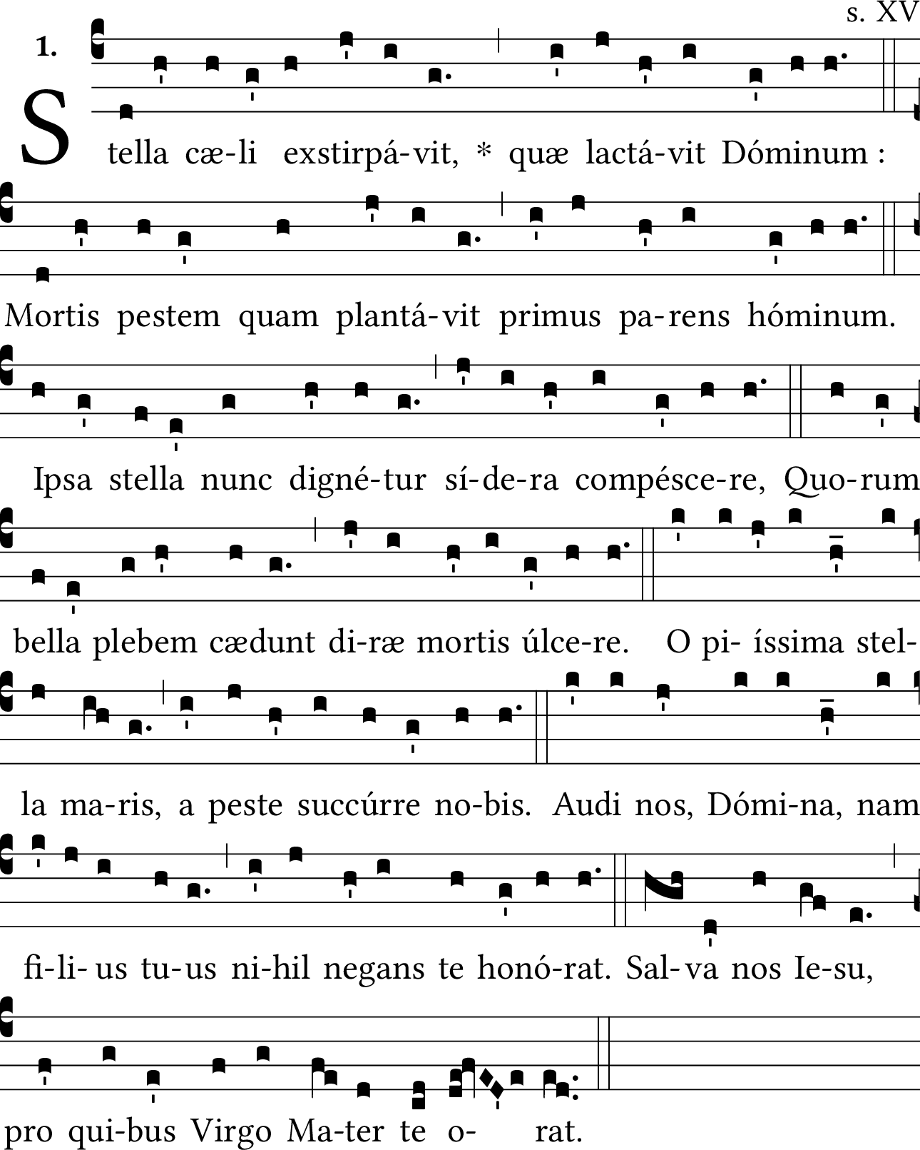 GregoBase - Stella caeli