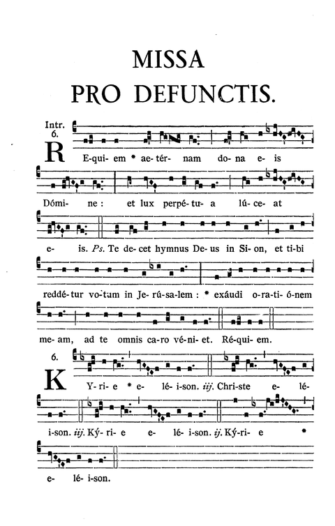Requiem Mass (Missa Defunctoris)