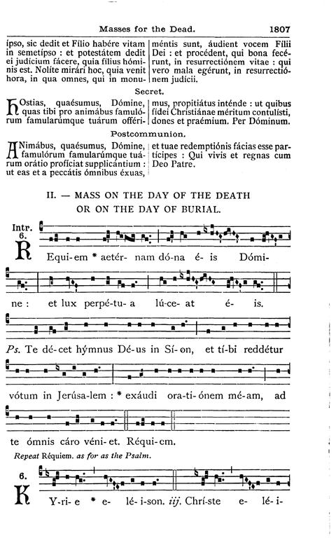 Requiem Mass - Requiem aeternam (Pronunciation Guide) 